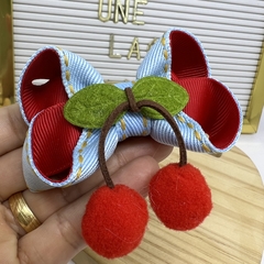 Laço Jeans Cerejinha