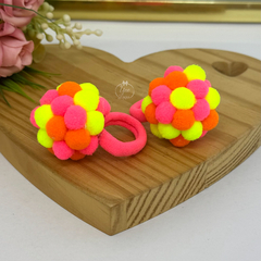 Parzinho Mini Pompom/Neon - comprar online