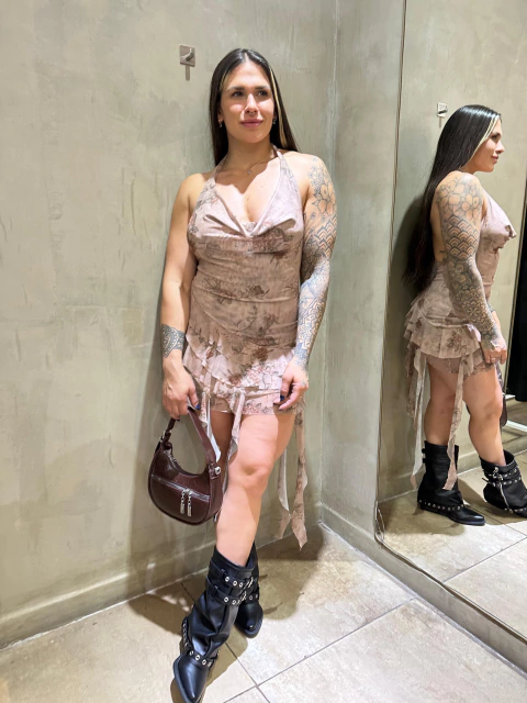 vestido volado Emilia $32900 en efectivo - comprar online