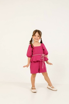 Macacão Pink Curto - Infantil - comprar online