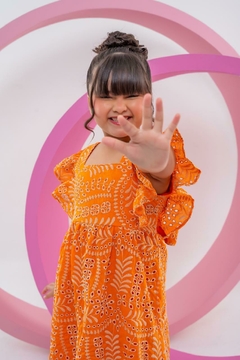 Vestido Laranja - Infantil na internet