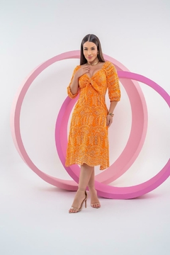 Vestido Laranja - Adulto - Mania de Mariah