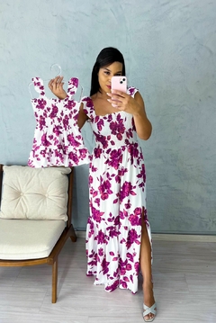 Vestido Santorine Uva - Longo Adulto