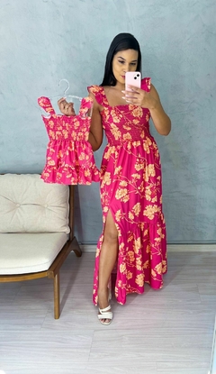 Vestido Santorine Pink - Longo Adulto - comprar online