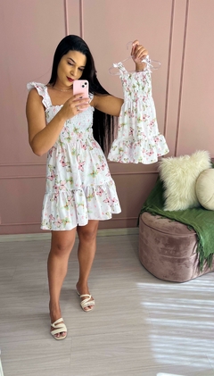 Vestido Santorine Branco Borboleta - Infantil na internet