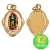 Medalha N Sra de Guadalupe Chapa Resinada 12 unid