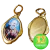 Medalha Padre Pio Chapa Resinada 12 unidades