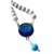 Terço Divino Espírito Santo Branco e azul - 8mm - loja online