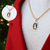 Colar com Medalha Jesus Misericordioso Dourado Cx Veludo - loja online