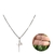 Colar Feminino Prateado Pingente Escrito Fé - comprar online