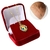 Colar com Medalha Mãe e Rainha Dourado Caixa Veludo 50