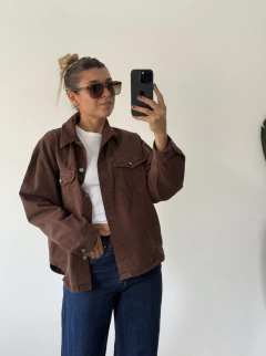 campera gabardina - choco en internet