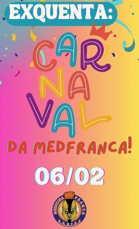 2º LOTE NÃO SÓCIO FESTA EXQUENTA CARNAVAL DA MED FRANCA