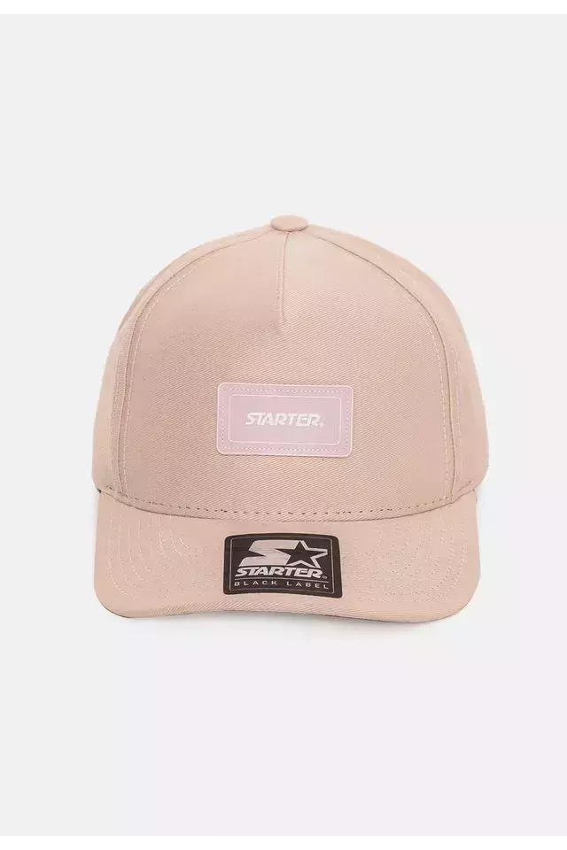 Boné Starter Snapback Aba Curva Label Bege