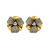 Kit Colar Pingente e Brinco Flor Zircônias Ouro Vintage | Nino Bran na internet