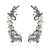 Brinco Maxi Cuff Essence Prata Velho | Monica Di Creddo