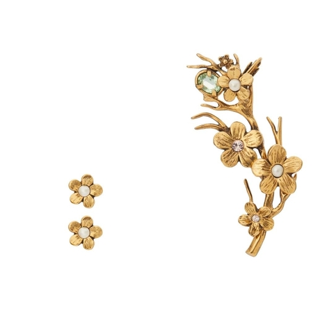 Ear Cuff Floral Orégano Ouro Velho | Camila Klein