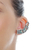 Brinco Ear Cuff Crystal Blue Empire Prata Velho | Estela Geromini - comprar online