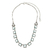 Colar Choker Crystal Blue Empire Prata Velho| Estela Geromini