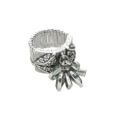 Anel Pingentes Tropicana Prata Velho | Estela Geromini - comprar online