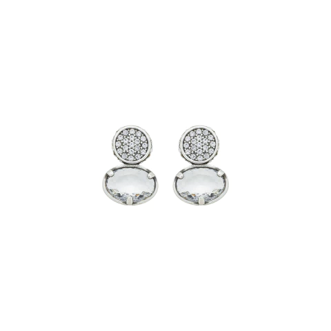 Brinco Macramê Prata Velho | Estela Geromini - comprar online