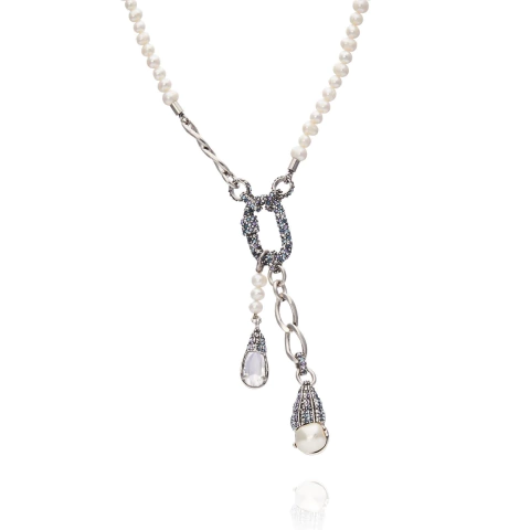 Colar Curto com Pingente Pérola- Concha | Camila Klein