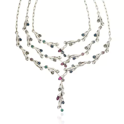 Trio de Colares Cristais - Broto Prata Velho | Camila Klein