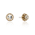 Brinco Lustre cristal transparente ouro vintage | Monica Di Creddo - comprar online