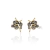 Brinco Cristais Black Diamond Ouro Vintage | Nino Bran - comprar online