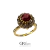 Anel Lustre Burdundy ouro vintage | Monica Di Creddo - comprar online