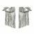 Brinco Front Back Maxi Folhagens Prata Boho | Hector Albertazzi
