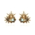 Brinco Infinity Star Cristal Light Azzore (azul claro) Limited Edition Ouro Vintage | Claudia Arbex