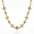 Choker Cruzada Cravejado e Liso Ouro Vintage | Claudia Arbex