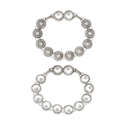 Kit de Pulseiras Spike Órion Prata Boho | Hector Albertazzi - comprar online