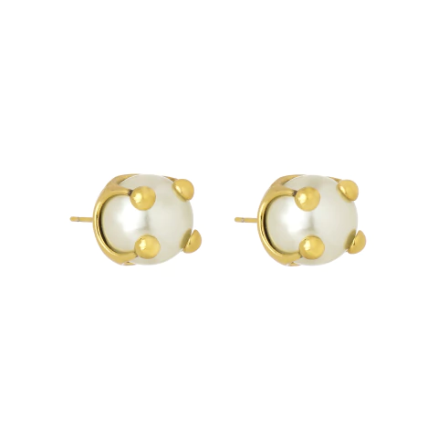 Brinco Midi Pérola Collab A Herchcovitch Ouro Vintage | Hector Albertazzi - comprar online