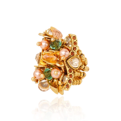 Anel Cacho Le Sirenuse Ouro Vintage | Claudia Arbex