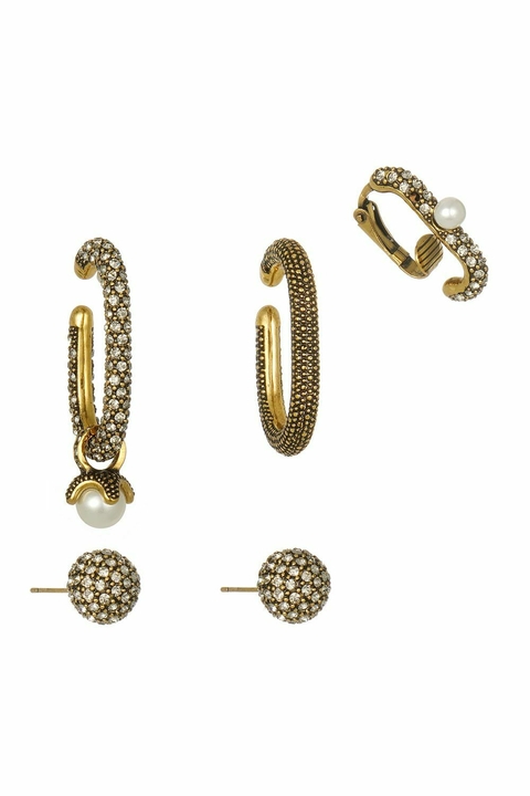 Kit de Brincos Cuff Fascínio Ouro Vintage | Hector Albertazzi - comprar online