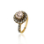 Anel Lustre cristal rosé ouro vintage | Monica Di Creddo