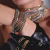 Pulseira Cristais Rock Lovers Prata Vintage | Claudia Arbex na internet