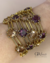 Pulseira Cristal ametista ouro velho | Claudia Arbex - comprar online