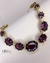 Colar curto ametista ouro velho | Claudia Arbex - comprar online