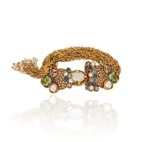 Pulseira Correntaria Religare Festa Ouro Velho | Camila Klein - comprar online