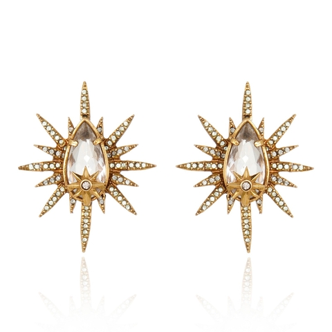 Brinco Infinity Star Ouro Vintage | Claudia Arbex