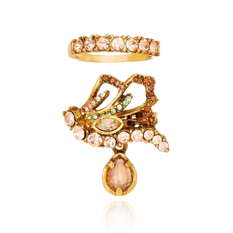 Kit Aneis Le Sirenuse Ouro Vintage | Claudia Arbex - comprar online