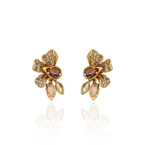 Brinco Astrea Ouro Vintage | Claudia Arbex - comprar online