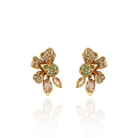 Brinco Astrea Ouro Vintage | Claudia Arbex - comprar online