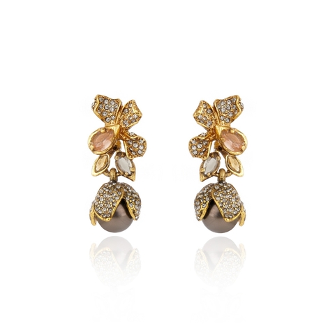 Brinco Astrea Ouro Vintage | Claudia Arbex - comprar online