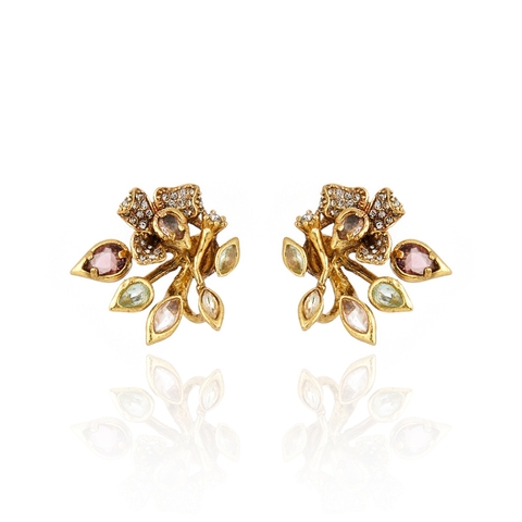 Brinco Astrea Ouro Vintage | Claudia Arbex - comprar online