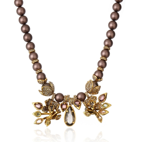 Colar Astrea Pérola Ouro Vintage | Claudia Arbex - comprar online