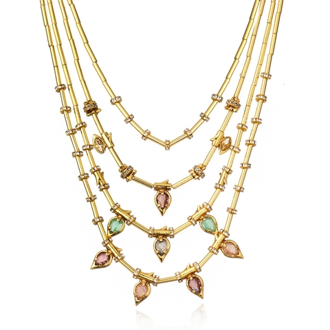 Colar Astrea Ouro Vintage | Claudia Arbex - comprar online